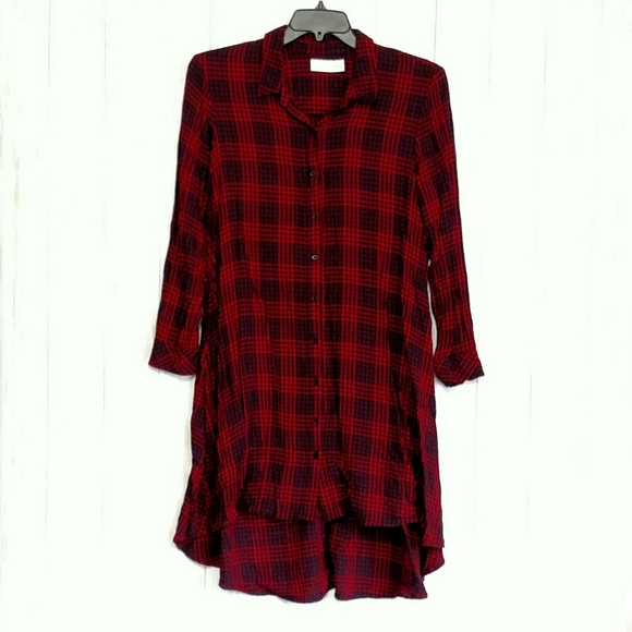 Time and Tru Dresses & Skirts - Red Plaid Dress/Tunic